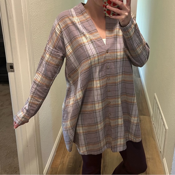 Free people plaid tunic - Picture 2 of 7